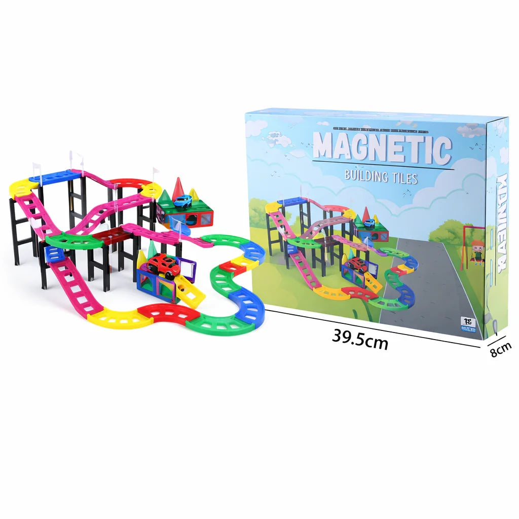 Pista Magnetica de Montar com Carrinhos