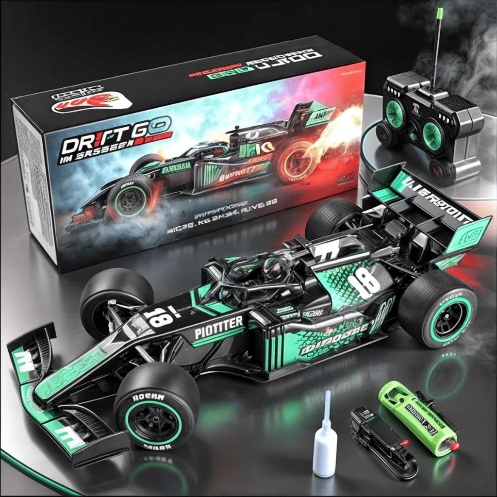 Carrinho Formula 1 Recarregavel com LED e Fumaca