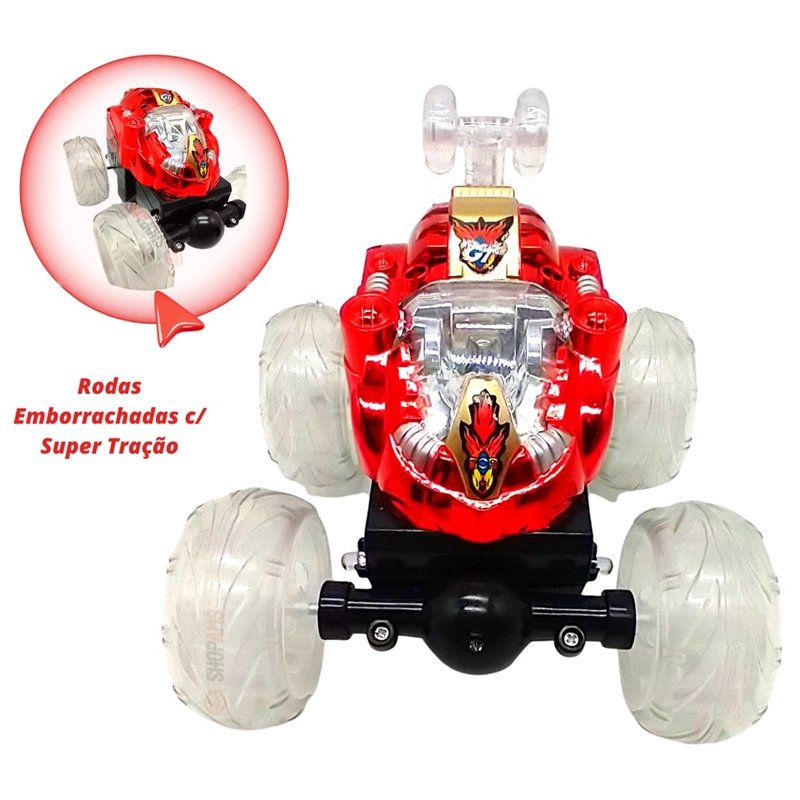 Carrinho Acrobatico 360 com Luz LED e Som
