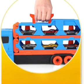 Caminhao Cegonha Vira Pista com 6 Carrinhos