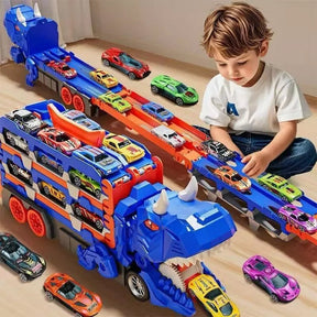 Caminhao Engole Dinossauro com 6 Carrinhos