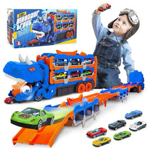Caminhao Engole Dinossauro com 6 Carrinhos
