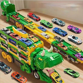 Caminhao Engole Dinossauro com 6 Carrinhos