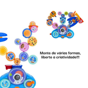 Carrinho de Engrenagens 18 em 1 para Montar
