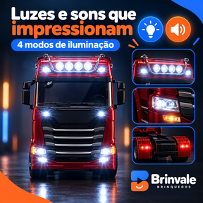 Caminhão Titan 770 de Controle Remoto com Luzes e Sons — Escala 1:18