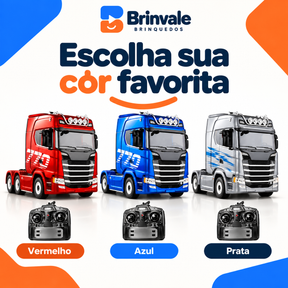 Caminhão Titan 770 de Controle Remoto com Luzes e Sons — Escala 1:18