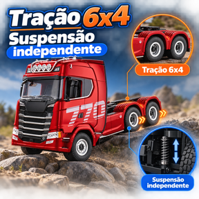 Caminhão Titan 770 de Controle Remoto com Luzes e Sons — Escala 1:18