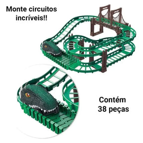 Pista Dinossauro Flexivel com Carrinho
