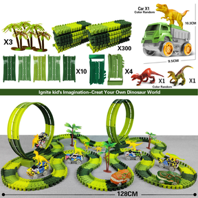 Pista Eletrica Dinossauro 140 Pecas para Montar