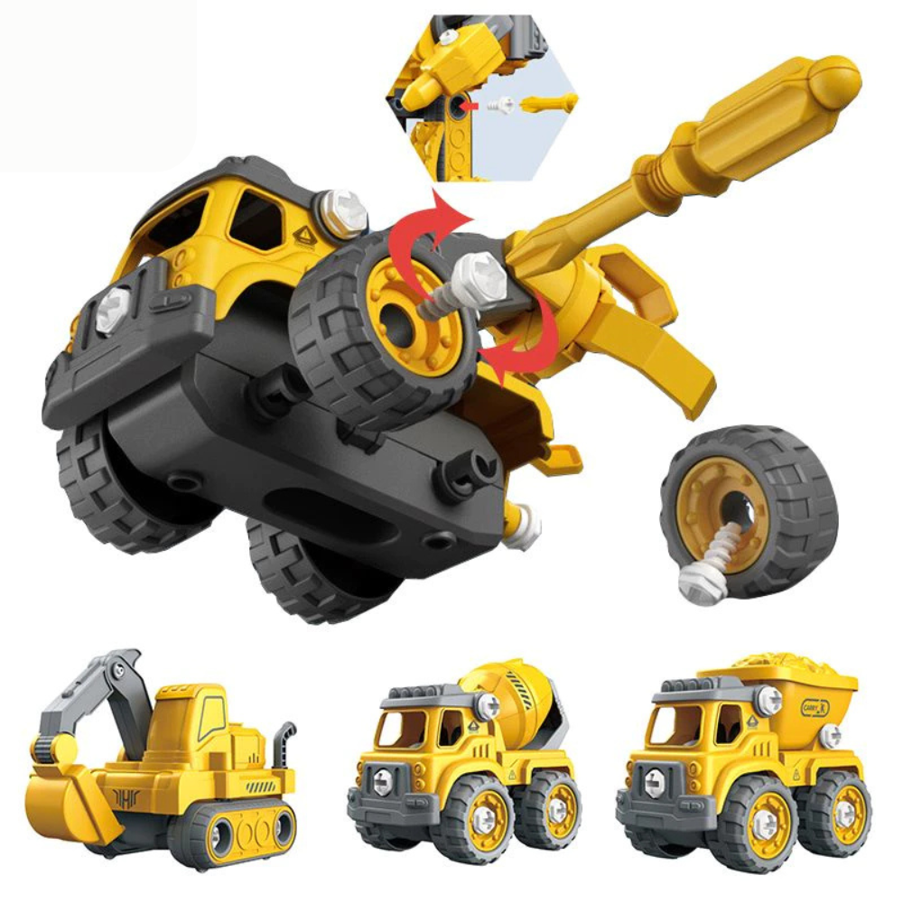 Robo Carrinho 5 em 1 para Montar com Luzes e Sons