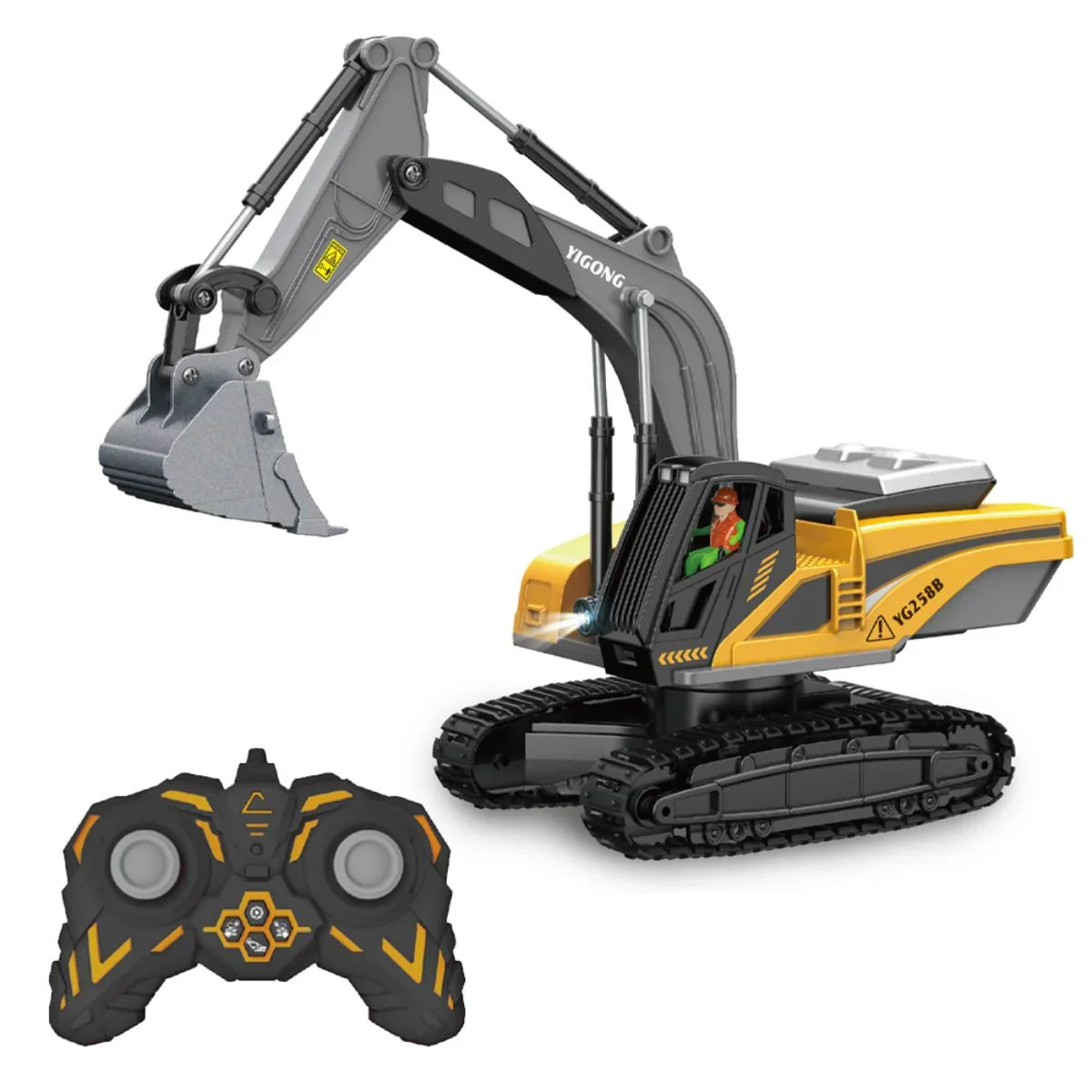 Trator Escavadeira com Controle Remoto