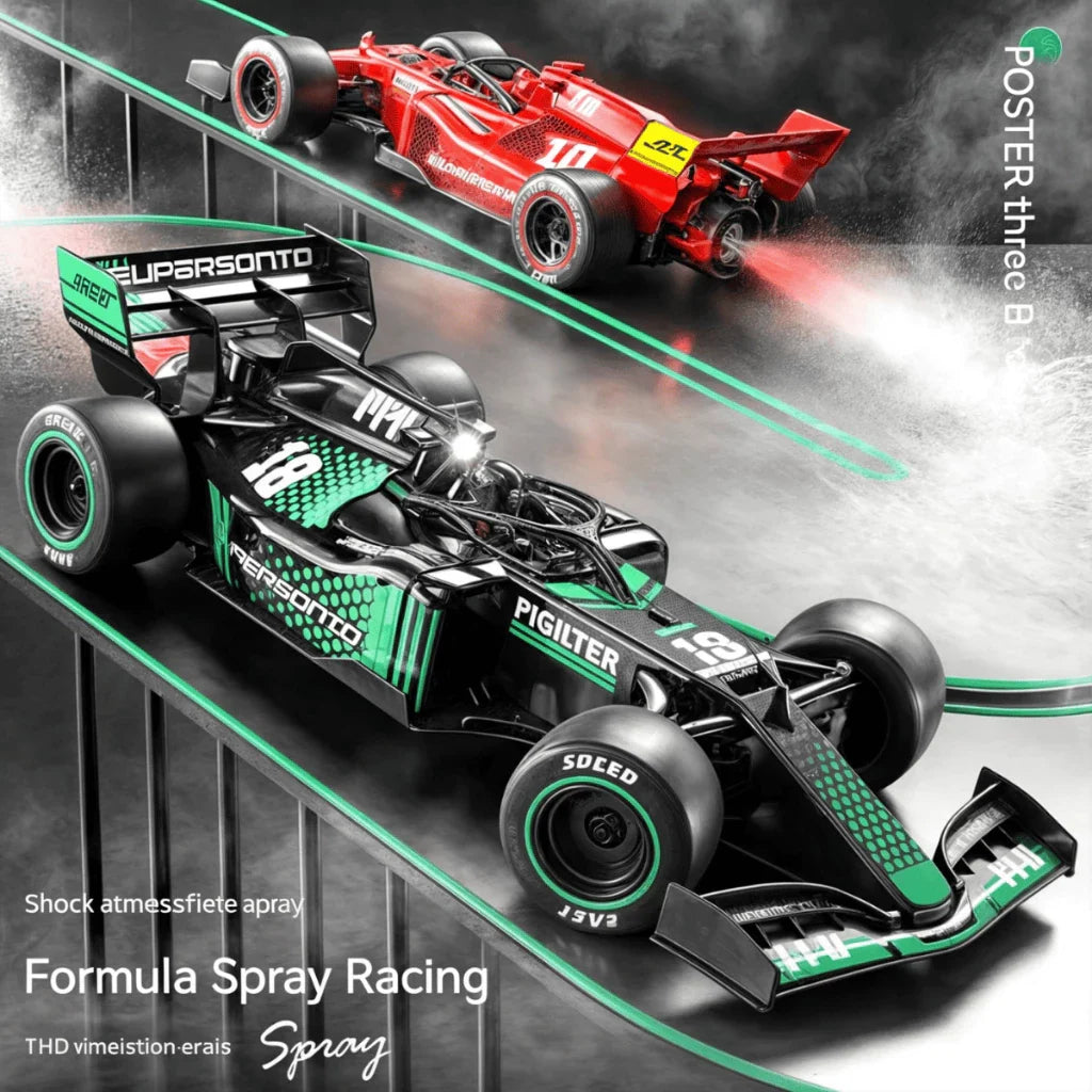 Carrinho Formula 1 Recarregavel com LED e Fumaca