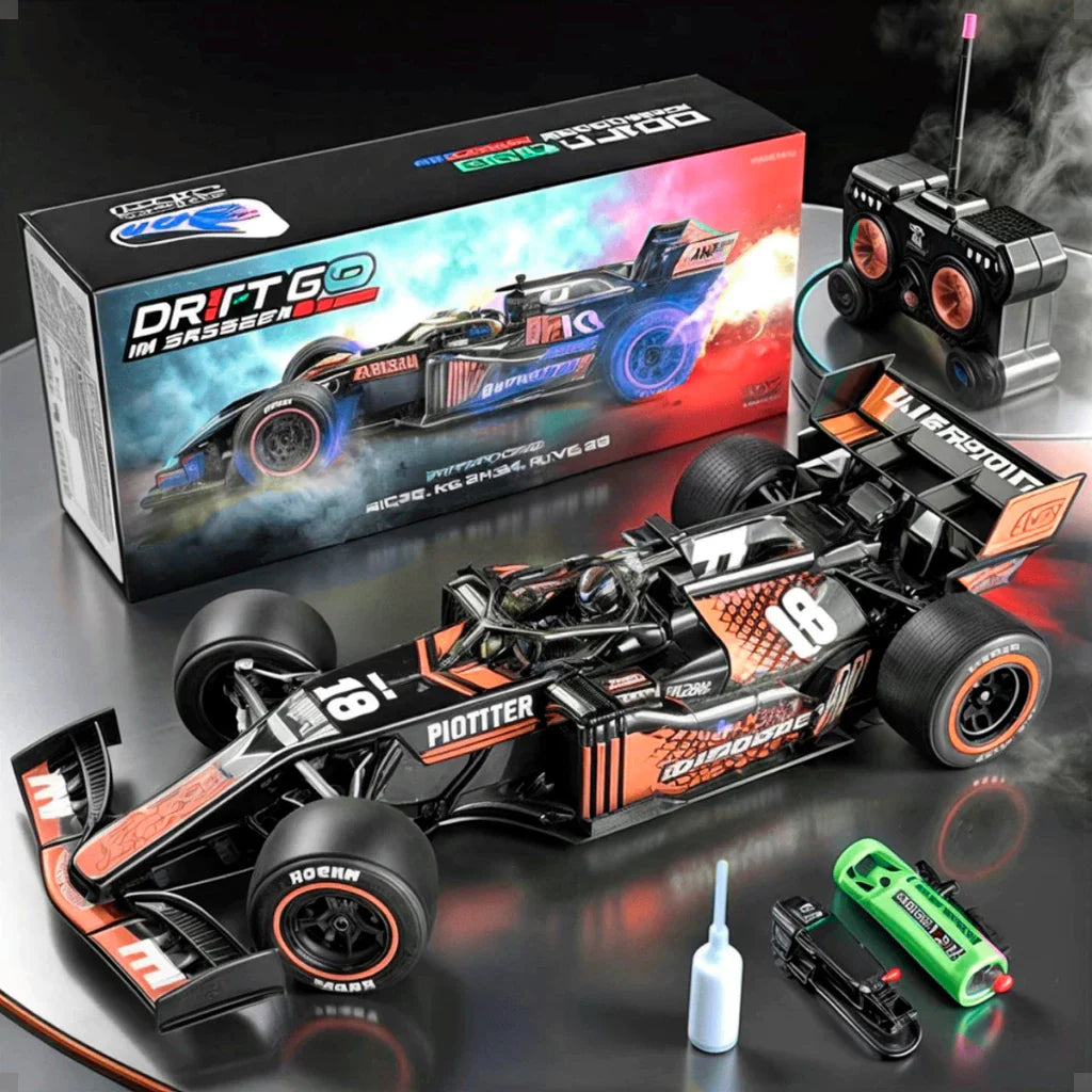 Carrinho Formula 1 Recarregavel com LED e Fumaca