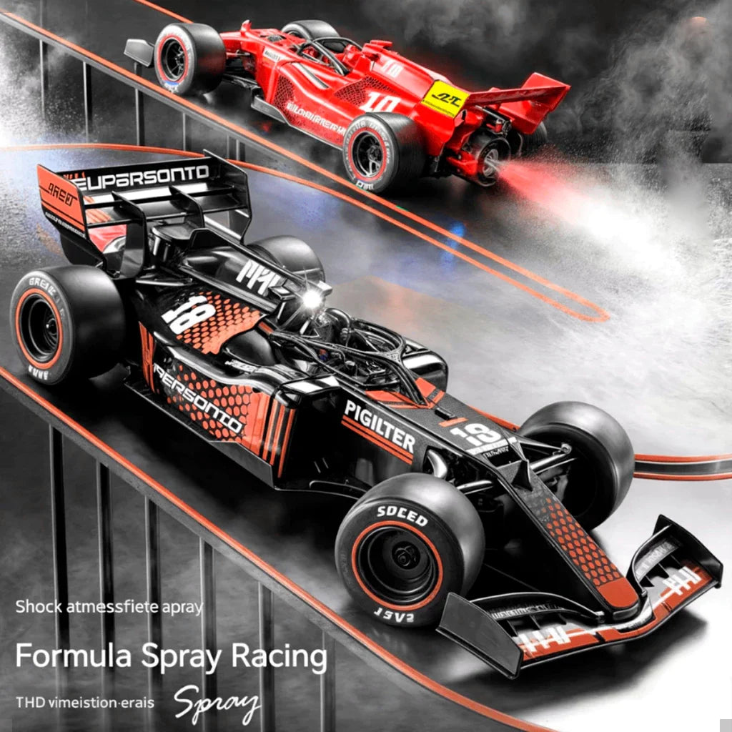 Carrinho Formula 1 Recarregavel com LED e Fumaca