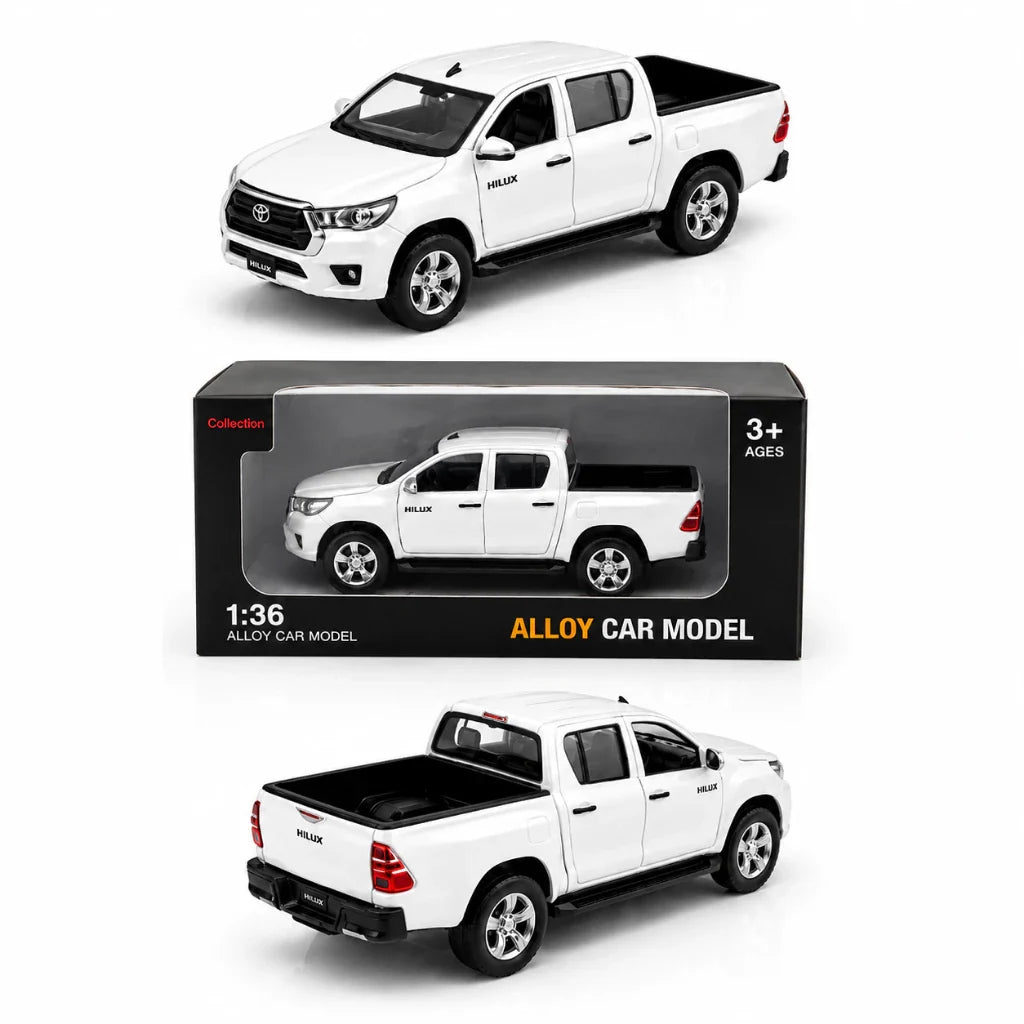 Miniatura Caminhonete em Metal com Luzes e Sons