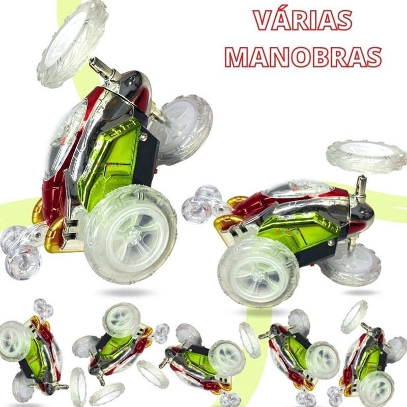 Carrinho Maluco 360 com Controle Remoto e LED