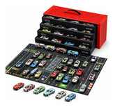 Kit 48 Mini Carrinhos de Metal com Container