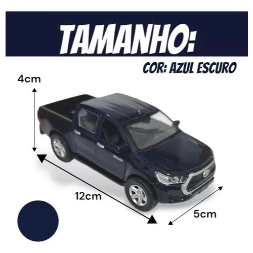 Miniatura Caminhonete em Metal com Luzes e Sons